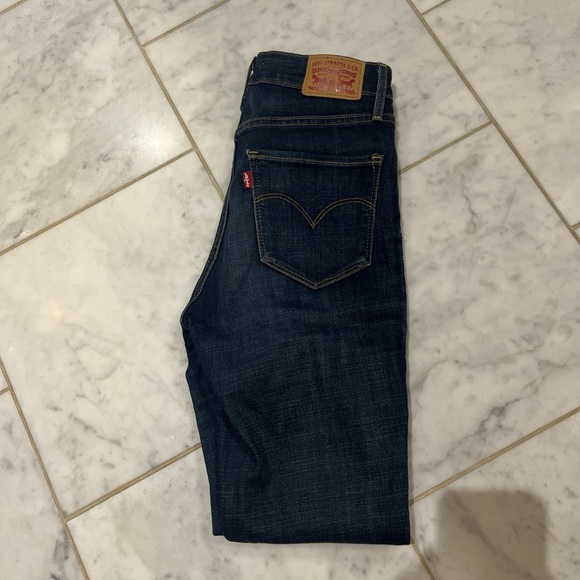 Levi's Women's Dark blue Skinny Jeans. Model 727 size 26 - Picture 3 of 4